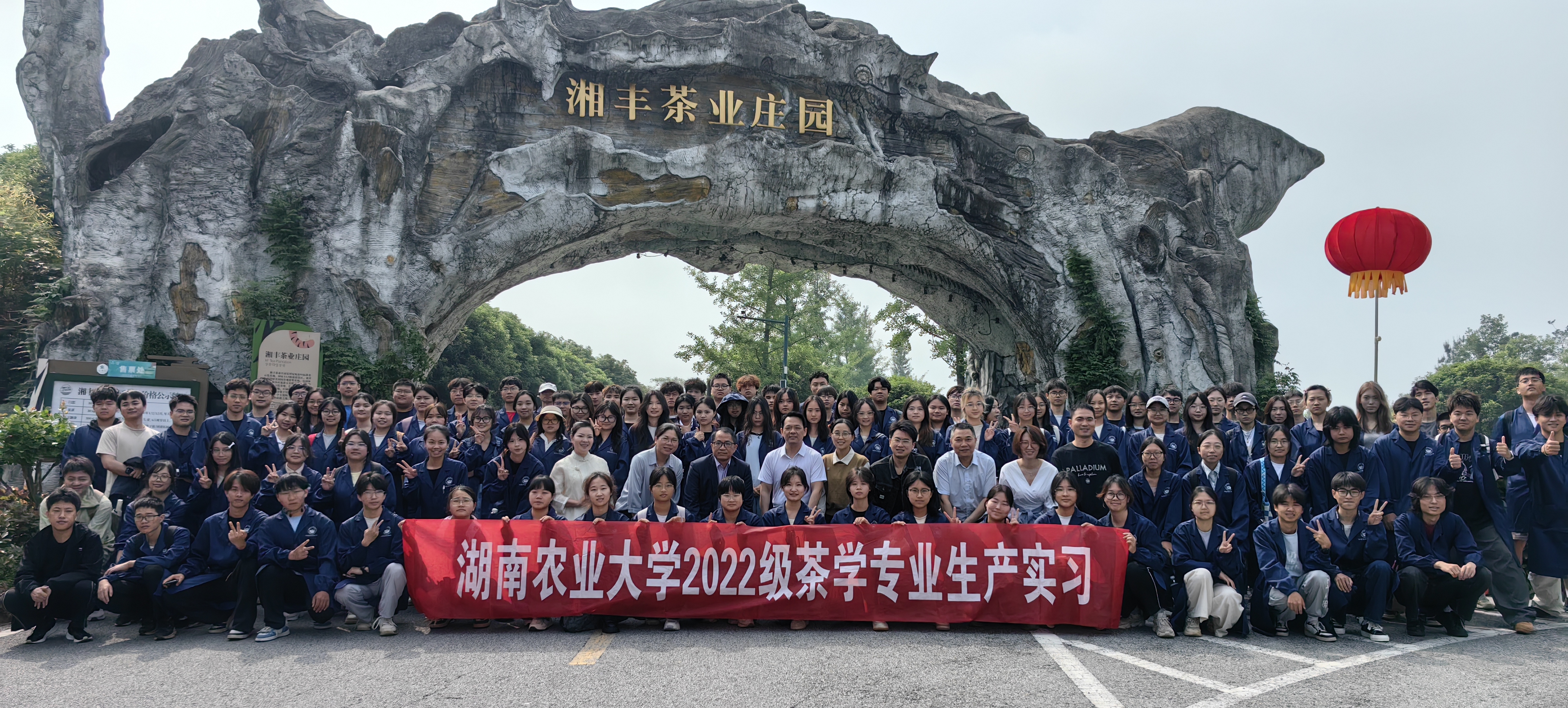 湖南農(nóng)大茶學(xué)師生赴湘豐茶業(yè)集團(tuán)開展生產(chǎn)實習(xí)
